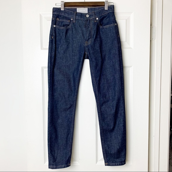 Dark Indigo Everlane Mid Rise Skinny Ankle Jeans - Picture 5 of 7